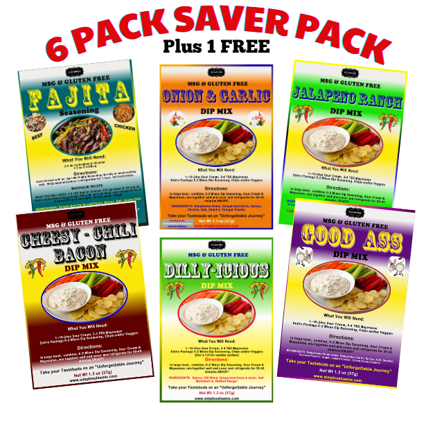 6 Pack Dip Special +1 FREE