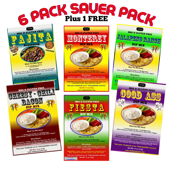 6 Pack Dip Special +1 FREE