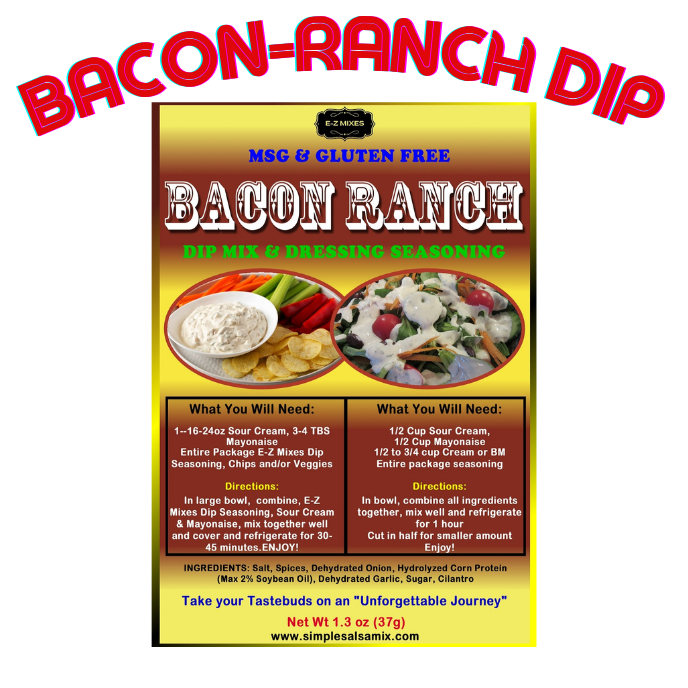 Bacon-Ranch Dip & Dressing Seasoning (NEW)