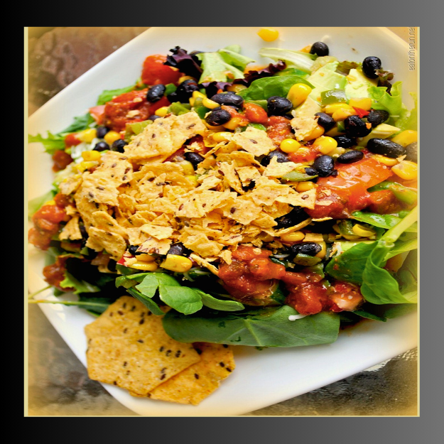 Black Bean and Corn Taco Salad